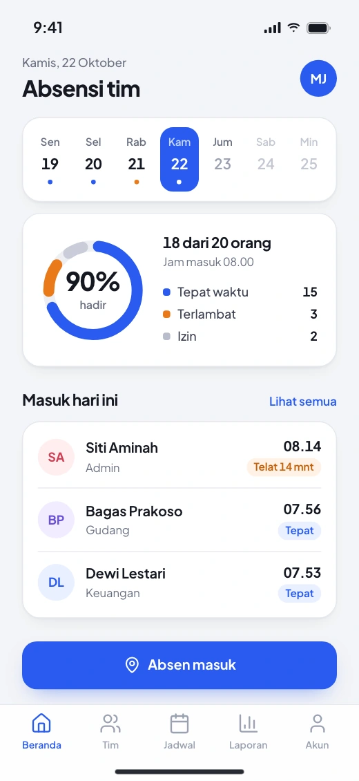 Aplikasi absensi