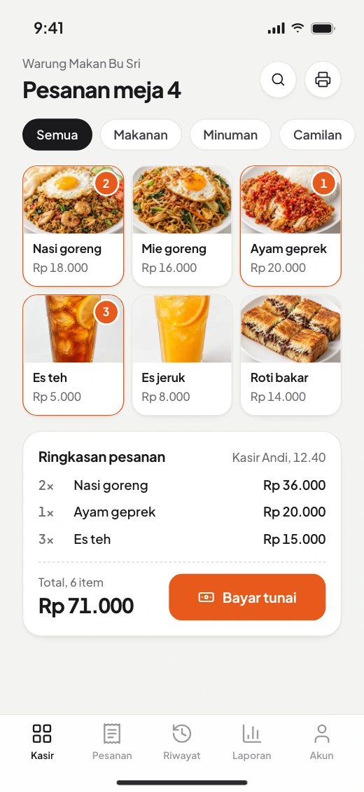 Aplikasi kasir