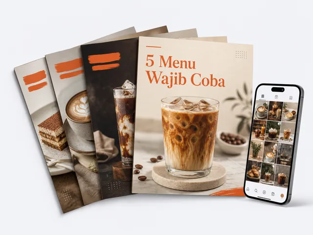 Tumpukan slide carousel Instagram promo kedai kopi buatan Carousel Creator